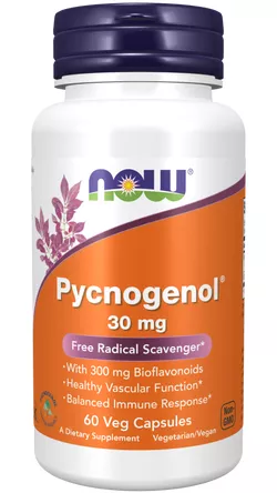 obrázek Now® Foods NOW Pycnogenol, 30 mg, 60 rostlinných kapslí