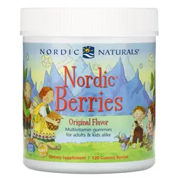 obrázek Nordic Naturals Nordic Berries Multivitamin pro Děti, Sladkokyselé, 120 gumových bombonu