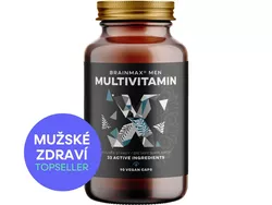 obrázek BrainMax Men Multivitamin, multivitamín pro muže, 90 rostlinných kapslí