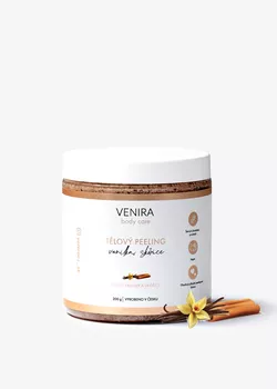 obrázek VENIRA tělový peeling, vanilka a skořice, 200 g