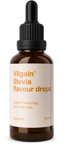 obrázek Vilgain Stevia Drops karamel