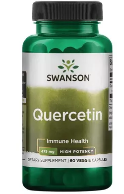 obrázek Swanson High Potency Quercetin (Kvercetin), 475 mg, 60 rostlinných kapslí