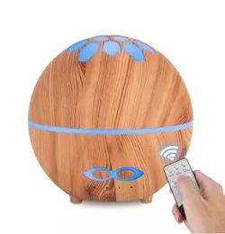 obrázek BrainMax Aroma Difuzér LIGHT WOOD s osvětlením a dálkovým ovládáním