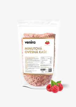 obrázek VENIRA minutová instantní ovesná kaše, sweet raspberry, 400 g