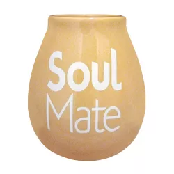 obrázek Kalabasa keramická - béžová s nápisem Soul Mate  Akční cena