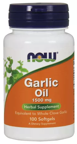 obrázek NOW® Foods NOW Garlic Oil, česnekový olej, 1500 mg, 100 softgel kapslí