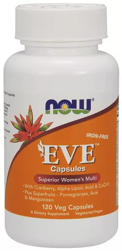 obrázek Now® Foods NOW Multi Vitamins Eve, Multivitamín pro Ženy, 120 rostlinných kapslí