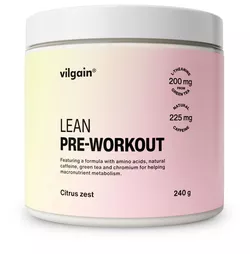 obrázek Vilgain LEAN pre-workout – Citrus zest 240 g