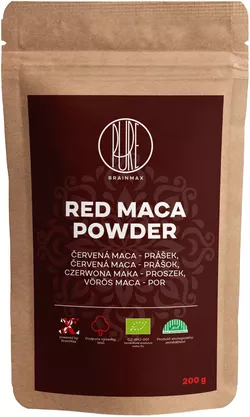 obrázek BrainMax Pure Maca červená BIO prášek, 200 g