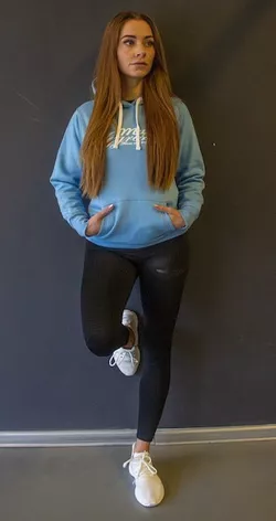 obrázek Dámska Fitness mikina Blue - Muscle Aggressive M