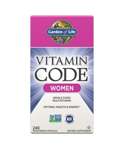 obrázek Garden of life Vitamin Code Women (multivitamín pro ženy) - 240 rostlinných kapslí