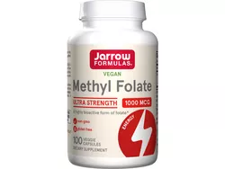 obrázek Jarrow Formulas Jarrow Methyl Folate (Aktivní forma kyseliny listové), 1000mcg, 100 rostlinných kapslí