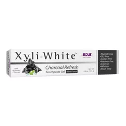 obrázek Now® Foods NOW Zubní pasta XyliWhite Charcoal Refresh (s aktivním uhlím), 181g