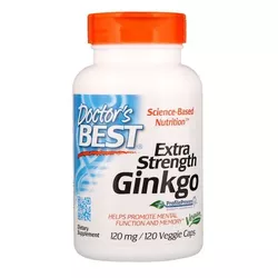 obrázek Doctor's Best Doctor’s Best Extra Strength Ginkgo, 120 mg, 120 rostlinných kapslí