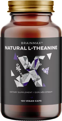 obrázek BrainMax Natural L-Theanine, 100 rostlinných kapslí