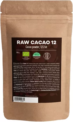 obrázek BrainMax Pure Raw Cacao 12, BIO 500 g
