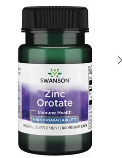 obrázek Swanson Zinc Orotate (Orotát Zinečnatý), 10mg, 60 kapslí