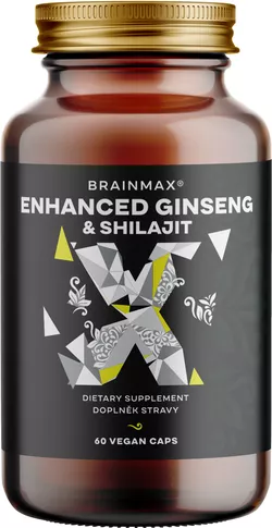 obrázek BrainMax Enhanced Ginseng & Shilajit, 60 kapslí