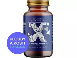 Votamax BrainMax Vitamin D3 & K2, D3 5000 IU / K2 jako MK7 150 mcg, 100 kapslí