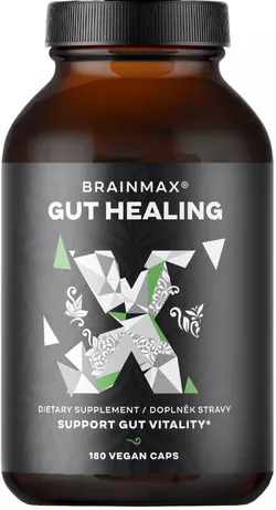 obrázek BrainMax Gut Healing, Střeva a trávení, 180 rostlinných kapslí