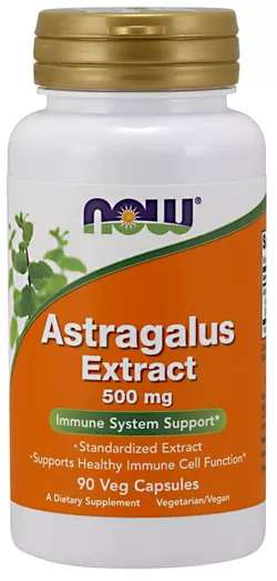 obrázek NOW® Foods NOW Astragalus Extrakt (Kozinec), 500 mg, 90 veg. kapslí