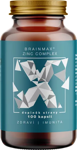 obrázek Votamax BrainMax Zinc Complex, Zinek, Selen, Měď a Kurkuma, 100 rostlinných kapslí