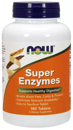 obrázek Now® Foods NOW Super Enzymes, komplexní trávící enzymy, 180 tablet