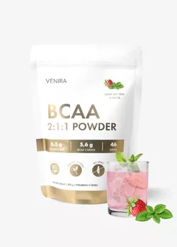 obrázek VENIRA BCAA 2:1:1, jahoda a máta, 300 g