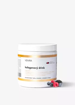 obrázek VENIRA kolagenový drink pro vlasy, nehty a pleť - lesní plody, 189 g, 30 dávek