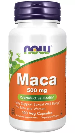 obrázek NOW® Foods NOW Maca (řeřicha peruánská koncentrát), 500 mg, 100 rostlinných kapslí