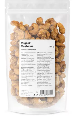 obrázek Vilgain Kešu karamelizované med 250 g