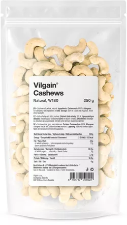 obrázek Vilgain Kešu ořechy natural W180 250 g