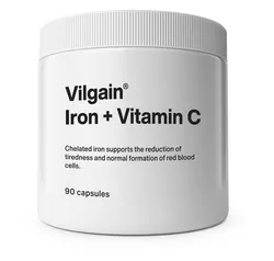 obrázek Vilgain Železo + Vitamin C 90 kapslí