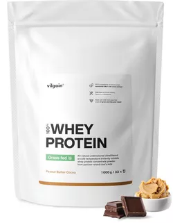 obrázek Vilgain Grass-Fed Whey Protein arašídový krém a kakao