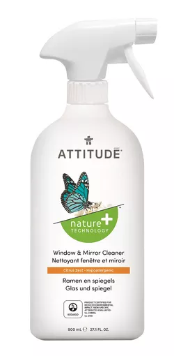 obrázek Attitude - Čistič na sklo a zrcadla s vůní citronové kůry, 800ml