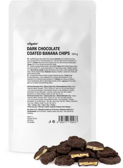obrázek Vilgain Banánové plátky v hořké čokoládě 100 g