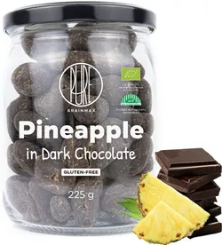 obrázek BrainMax Pure Lyofilizovaný ananas v hořké čokoládě, BIO, 225 g