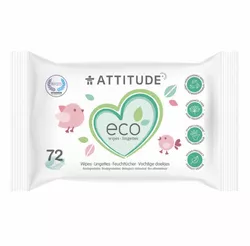 obrázek Attitude - Vlhčené ubrousky bez vůně, 72 ks