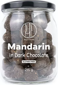 obrázek BrainMax Pure Lyofilizované mandarinky v hořké čokoládě, 215 g