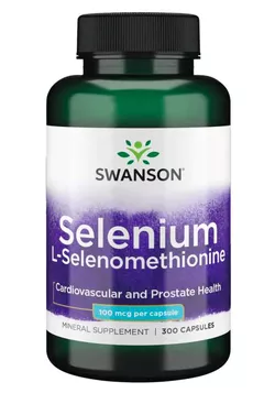 obrázek Swanson Selenium (L-selenomethionine), 100 mcg, 300 kapslí