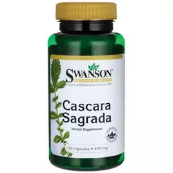 obrázek Swanson Cascara Sagrada (Řešetlák Purshův), 450 mg, 100 kapslí
