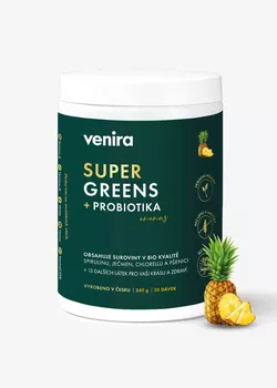 obrázek VENIRA super greens + probiotika, 340 g
