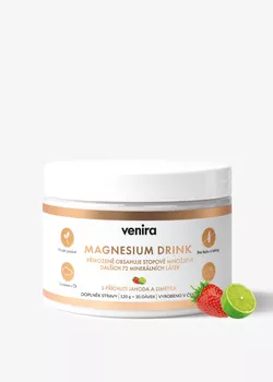 obrázek VENIRA magnesium drink, jahoda-limetka, 120 g