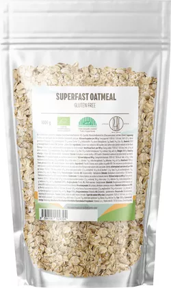 obrázek BrainMax Pure Superfast Ovesné Vločky, bezlepkové BIO, 1 kg