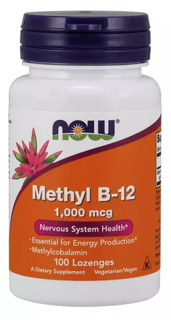 obrázek NOW® Foods NOW Methyl B12, 1000 ug, 100 pastilek
