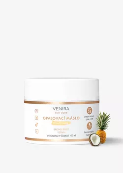 obrázek VENIRA opalovací máslo, bronze, SPF 25, piňakoláda