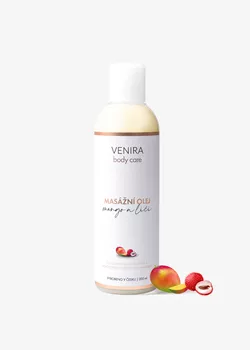 obrázek VENIRA masážní olej, mango a liči, 200 ml