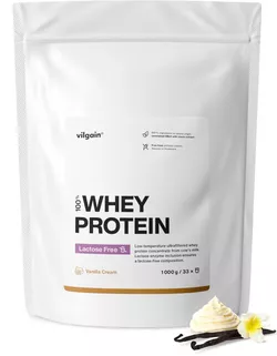 obrázek Vilgain Lactose Free Whey Protein Vanilkový krém 1000 g