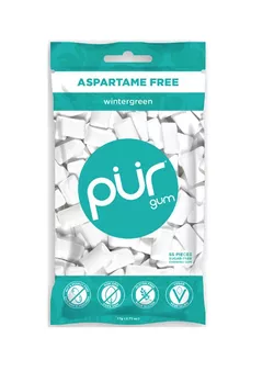 obrázek PÜR přírodní žvýkačky bez Aspartamu, Wintergreen, 55ks